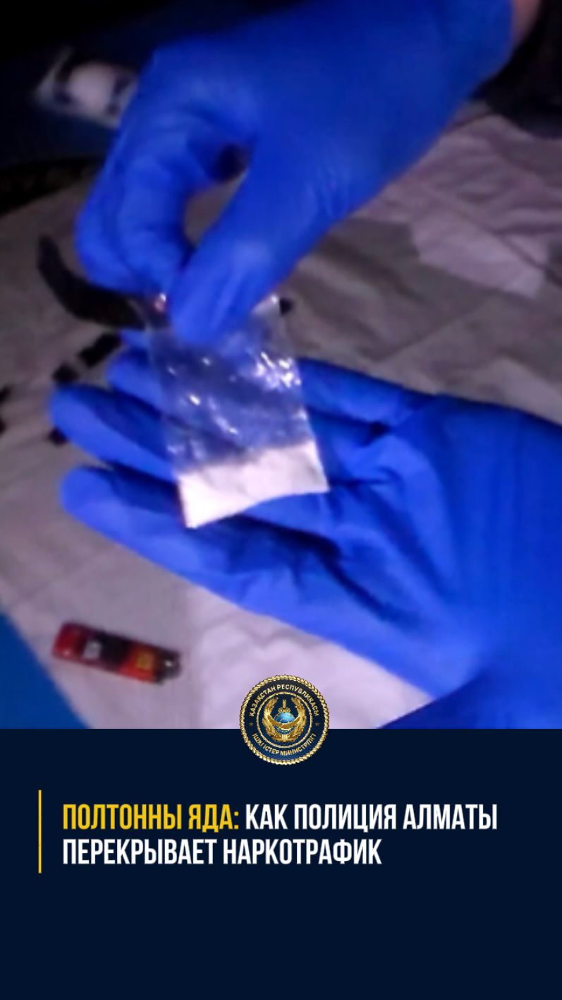 Алматы полициясы заңсыз айналымнан жарты тоннадан астам есірткі затын тәркіледі