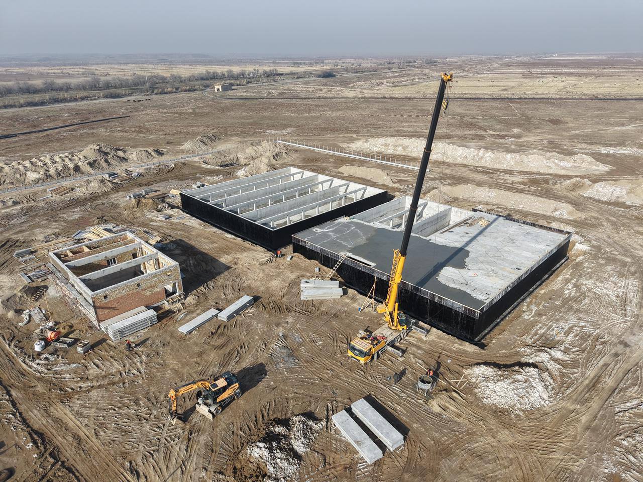 На 70% завершено строительство Шардаринского группового водопровода в Туркестанской области