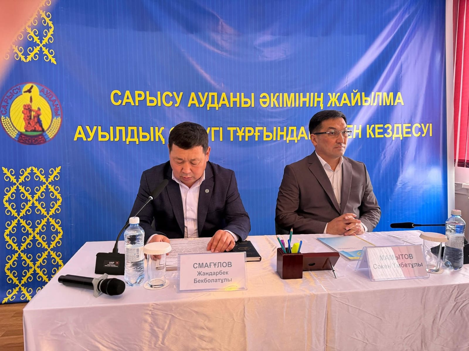 Сарысу ауданының әкімі С.Мамытовтың Жайылма ауылдық округ тұрғындарымен есеп беру кездесуі өтті.