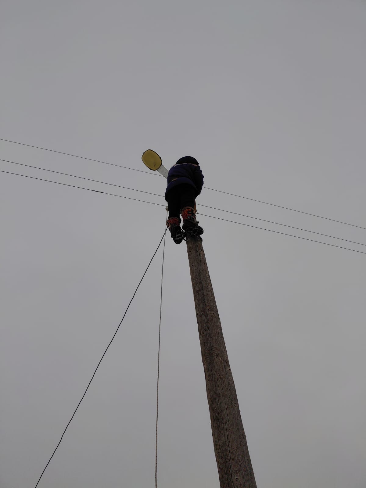 Жайсаң ауылында көше жарығының ескі шамдарын ауыстыру жұмыстары жүргізілді
