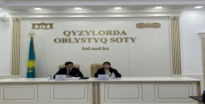 «Террористік қауіп-қатерлерге терең мән беру».  ҰҚК ТҚО бөлімі қызметкерлері Қызылорда облыстық сотында семинар-дәріс өткізді