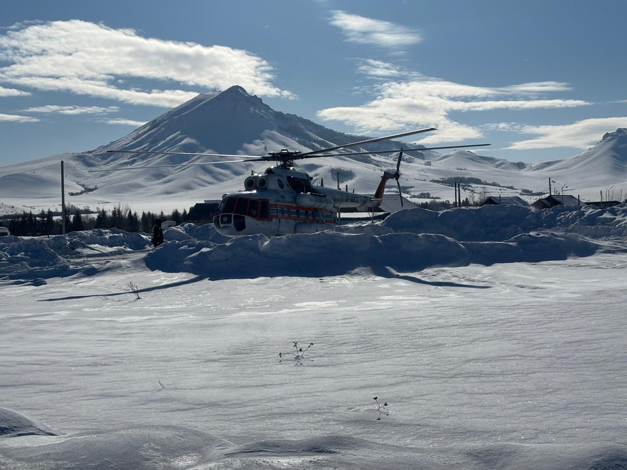 Сәбиді құтқару үшін ТЖМ тікұшағы жұмылдырылды