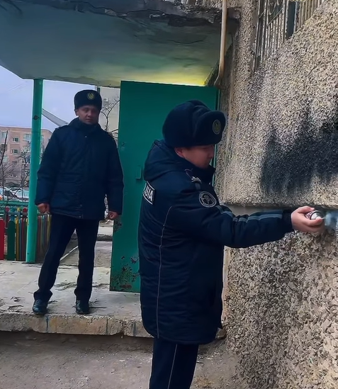 Маңғыстау облысында заңсыз граффити анықталды