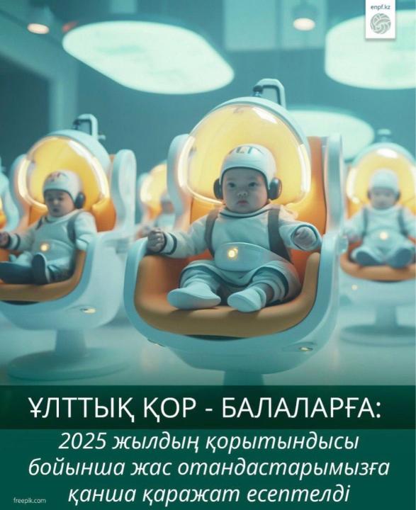 Ұлттық қор - балаларға: 2025 жылдың қорытындысы бойынша жас отандастарымызға қанша қаражат есептелді