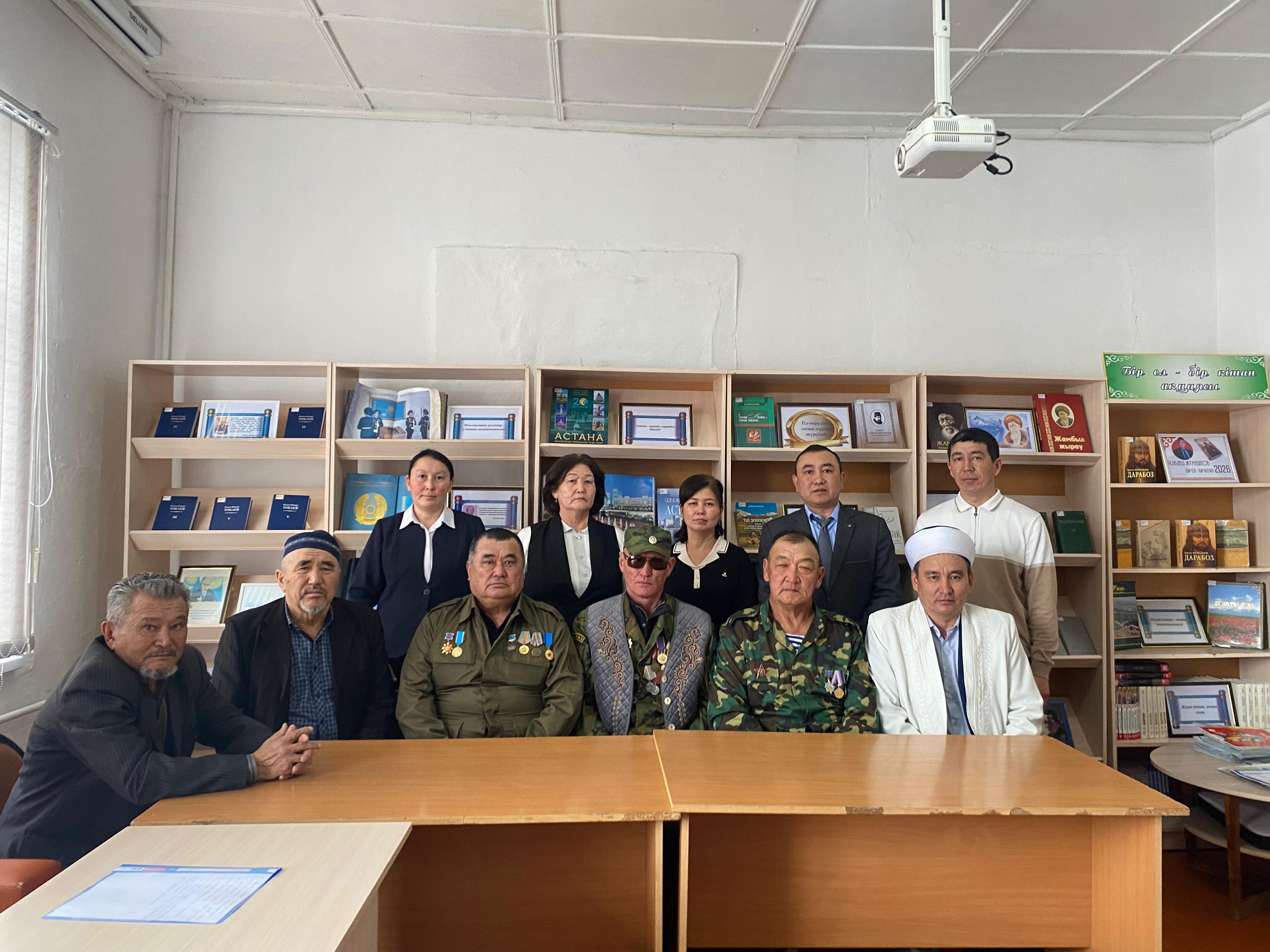 Ауған соғысының ардагері Жұрқабаев Кенен Жұмажанұлы ағамызбен кездесу кеші өткізілді.