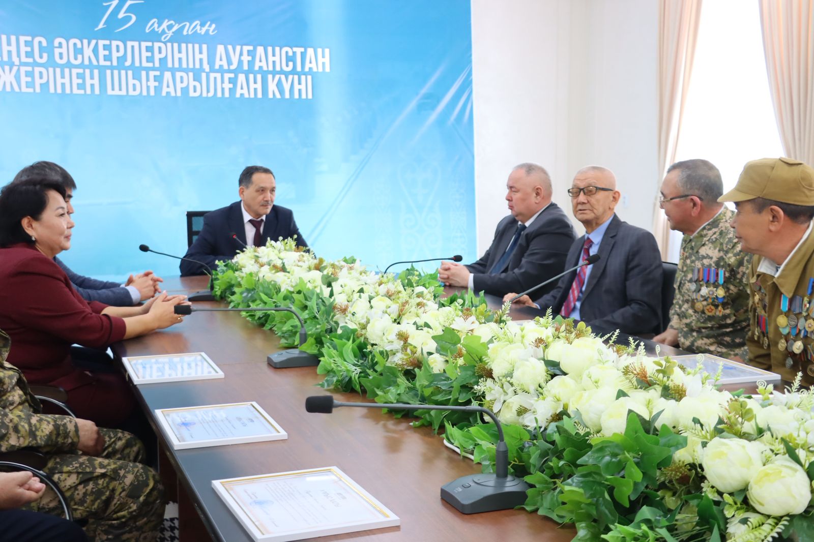 В Сырдарьинском районе чествовали ветеранов Афганской войны