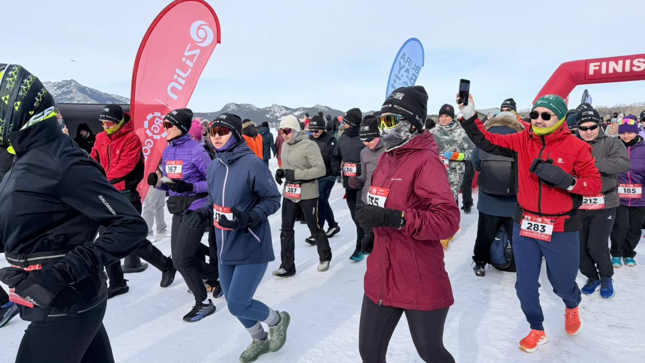 Международный забег на льду «BURABAY ICE - 2026» прошёл на территории Государственного национального природного парка «Бурабай»