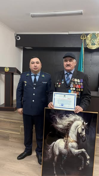 ШАРДАРА АУДАНЫ ПОЛИЦИЯ БӨЛІМІ АУҒАН СОҒЫСЫ АРДАГЕРЛЕРІНЕ ҚҰРМЕТ КӨРСЕТТІ