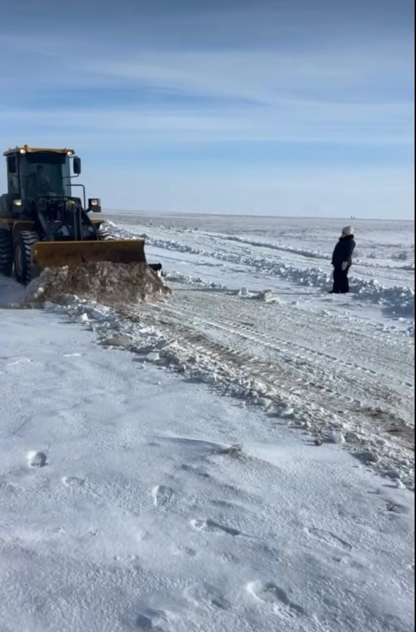 Жолдарды қардан тазалау жұмыстары