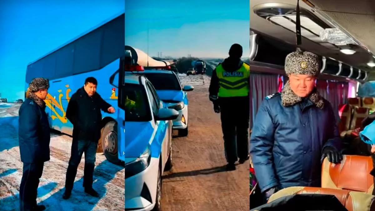 Ақтөбе облысының тас жолдарында шетел азаматтарын тасымалдайтын жолаушылар көлігі тексерілді