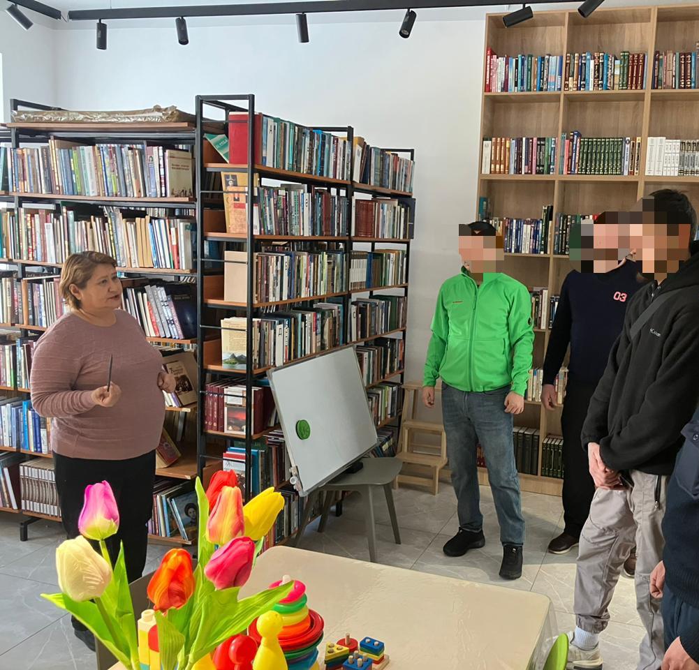 Аудандық кітапханаға экскурсия өтті