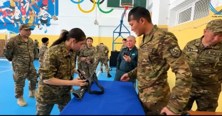 “БІЗ ЖАУЫНГЕР” ЖАС САРБАЗ ӘСКЕРИ ПАТРИОТТЫҚ САЙЫСЫ ӨТТІ.