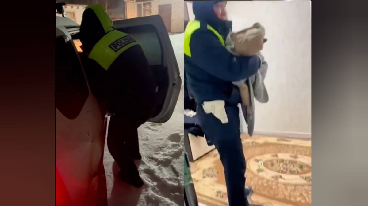 Байғанин ауданында полицей отбасы боранда жолда қалған жанұяға пана болды