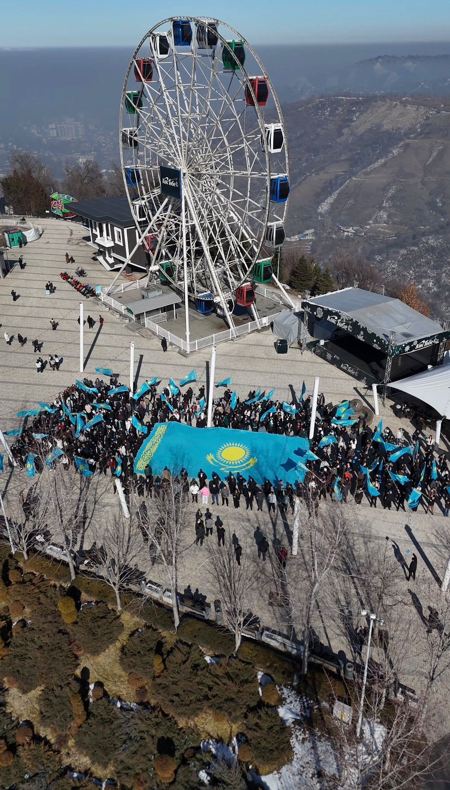 Алматыда ауқымды патриоттық флешмоб өтті