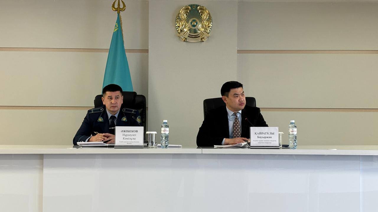 ТӨЛЕБИ АУДАНЫНДА ВЕДОМСТВОАРАЛЫҚ ШТАБТЫҢ І ТОҚСАНДАҒЫ ОТЫРЫСЫ ӨТТІ