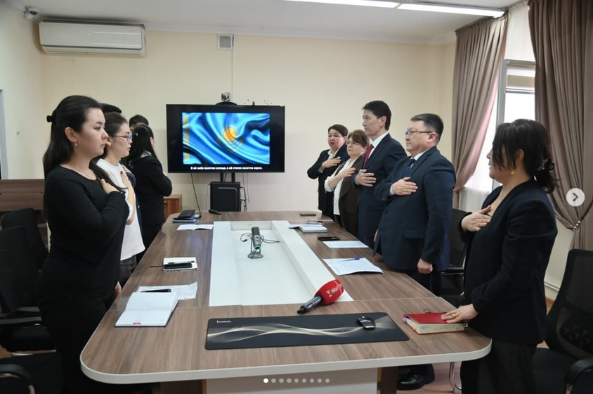 Шымкент қаласы денсаулық сақтау басқармасында Қазақстан Республикасының жаңа Конституциясының жобасын талқылауға арналған жиын өтті.