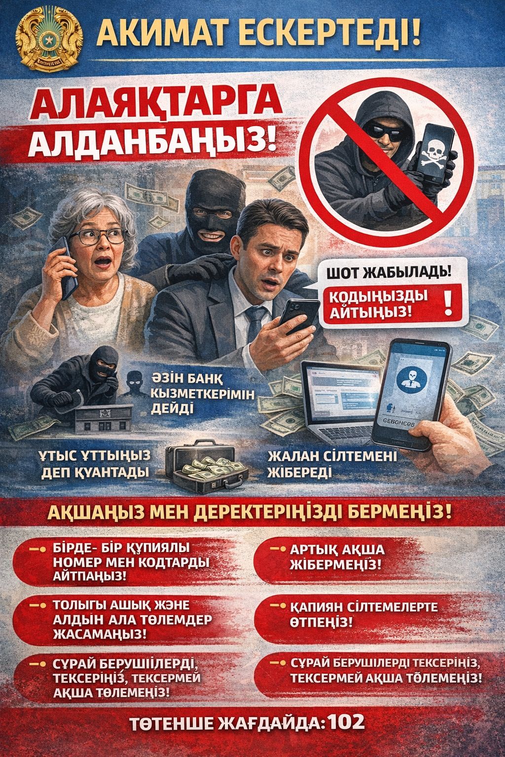 Біз интернет-алаяқтыққа қарсымыз!