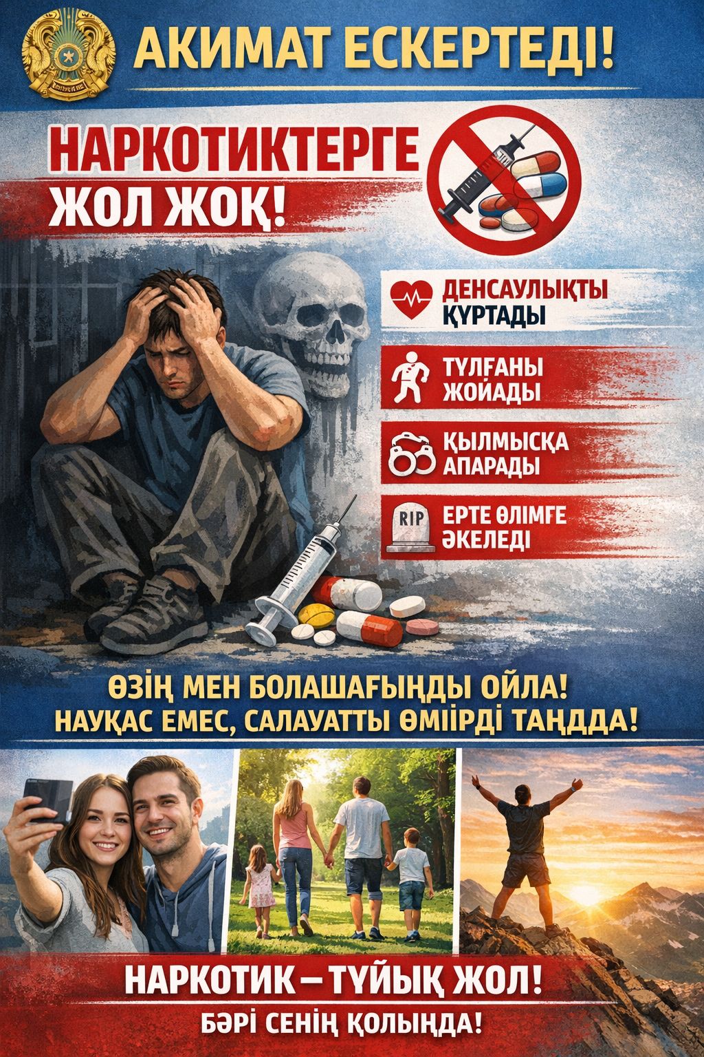 Біз есірткіге қарсымыз!