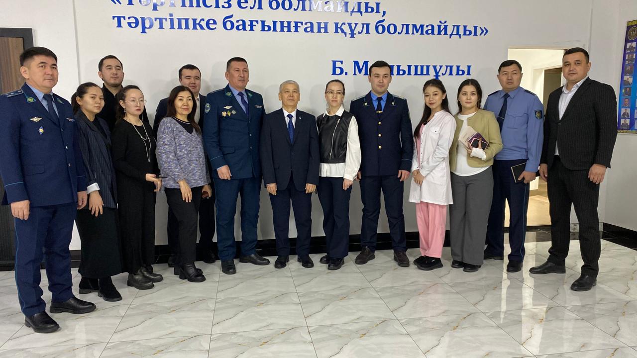 Жезқазған қаласы Полиция басқармасында өткен профилактика кабинетінің ашылу рәсіміне қатысты