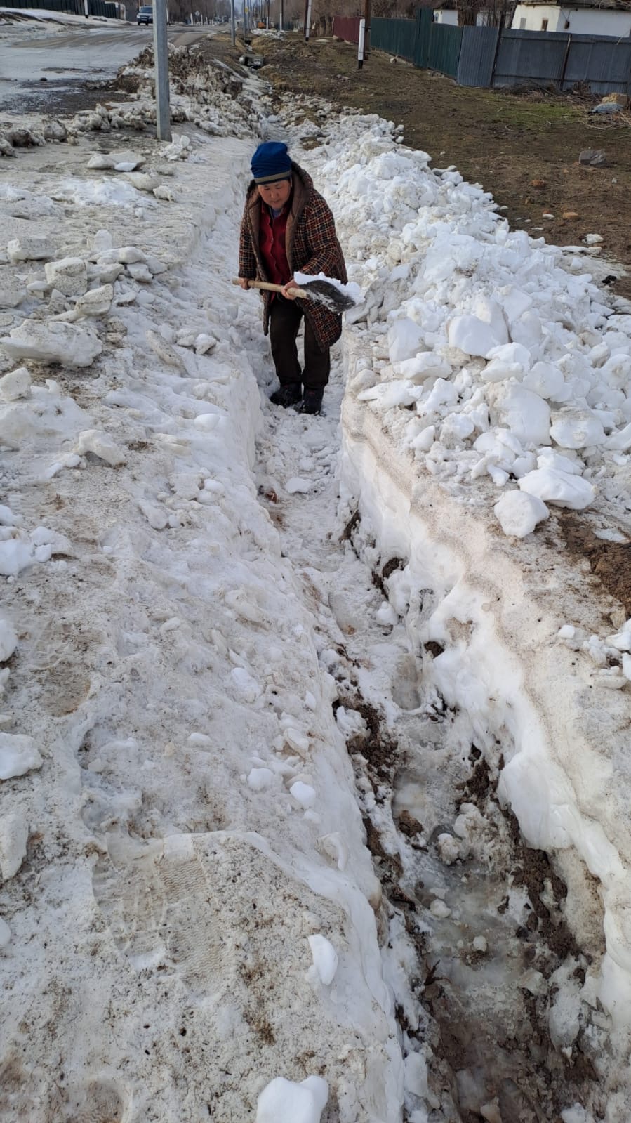 Арықтарды қардан тазалау