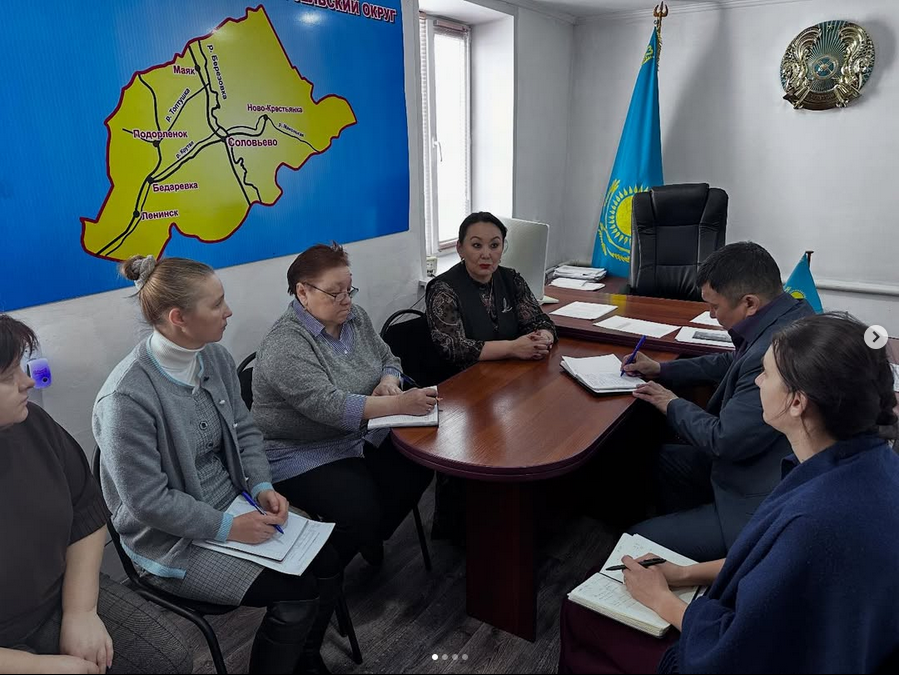 Алтай ауданы әкімінің орынбасары, әдеп жөніндегі уәкіл Аскарова Ж.А. Соловьев және Средигорный ауылдық округтеріне жұмыс сапарымен барды