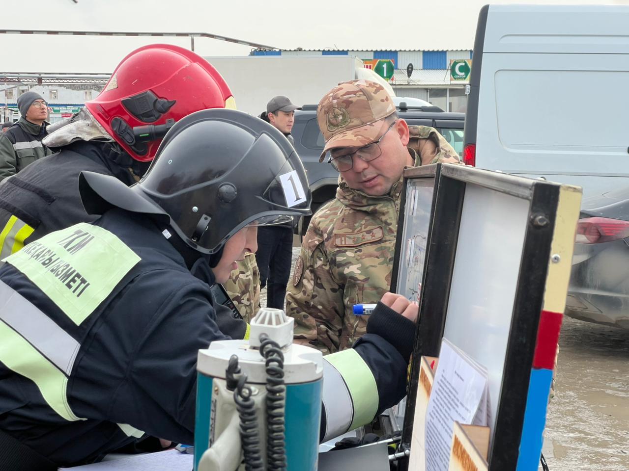 Пожарно-тактическое учение в ТПК «Дина»