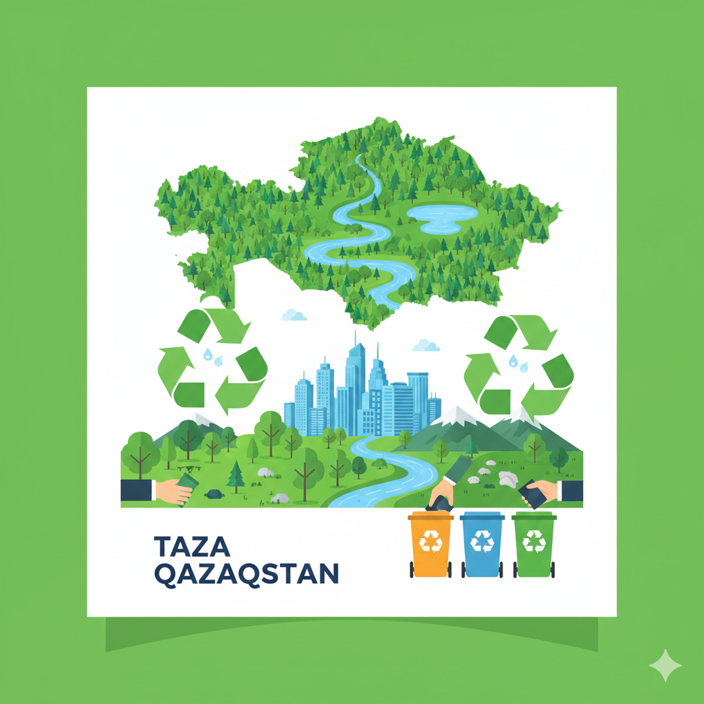 «Taza Qazaqstan» – бұл тазалыққа, табиғатқа қамқорлыққа және ортақ жауапкершілікке бастайтын маңызды бастама.