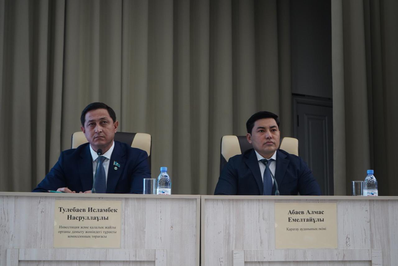 ҚАРАТАУ АУДАНЫНЫҢ ТҰРҒЫНДАРЫМЕН КЕЗДЕСУ ӨТТІ