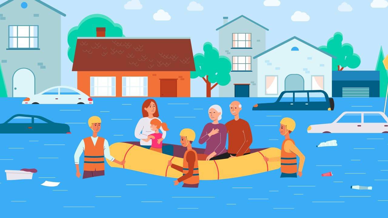 Назар аударыңыз! Су басу қаупі кезіндегі іс-қимылдар жөніндегі жадынама