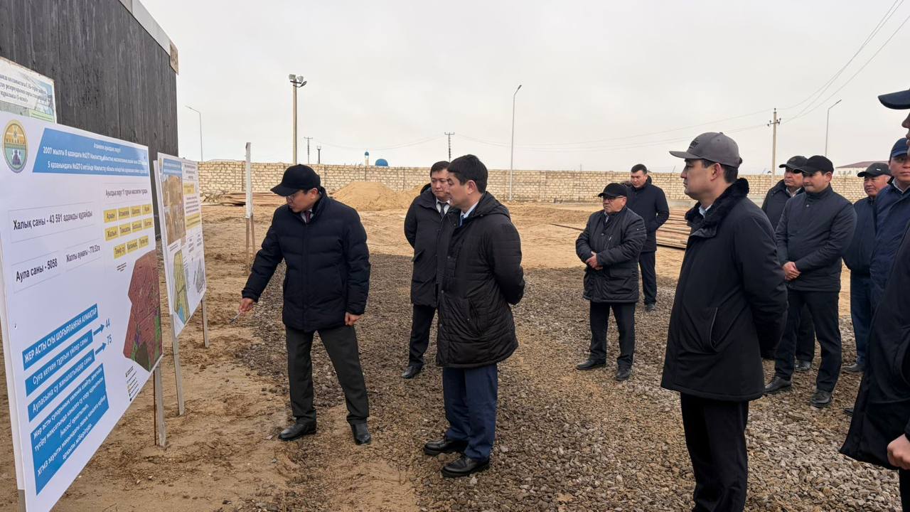 Нурдаулет Килыбай ознакомился со строительством водонасосной станции в сельском округе Атамекен