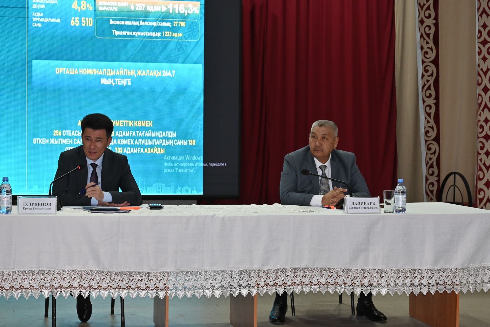 АУДАН ӘКІМІ ҚАРАҚЫСТАҚ АУЫЛДЫҚ ОКРУГІНІҢ ТҰРҒЫНДАРЫМЕН КЕЗДЕСТІ