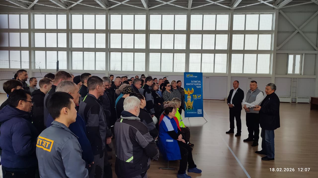 Шет ауданында құрылған коалиция мүшелері арнайы ЖШС "Бапы Майнинг" еңбек ұжымымен кездесу өткізді