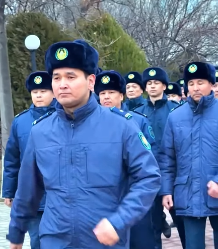 Маңғыстау облысы аумағында Департамент бастығының орынбасарының жетекшілігімен жеке құрамның саптық жиыны өтті