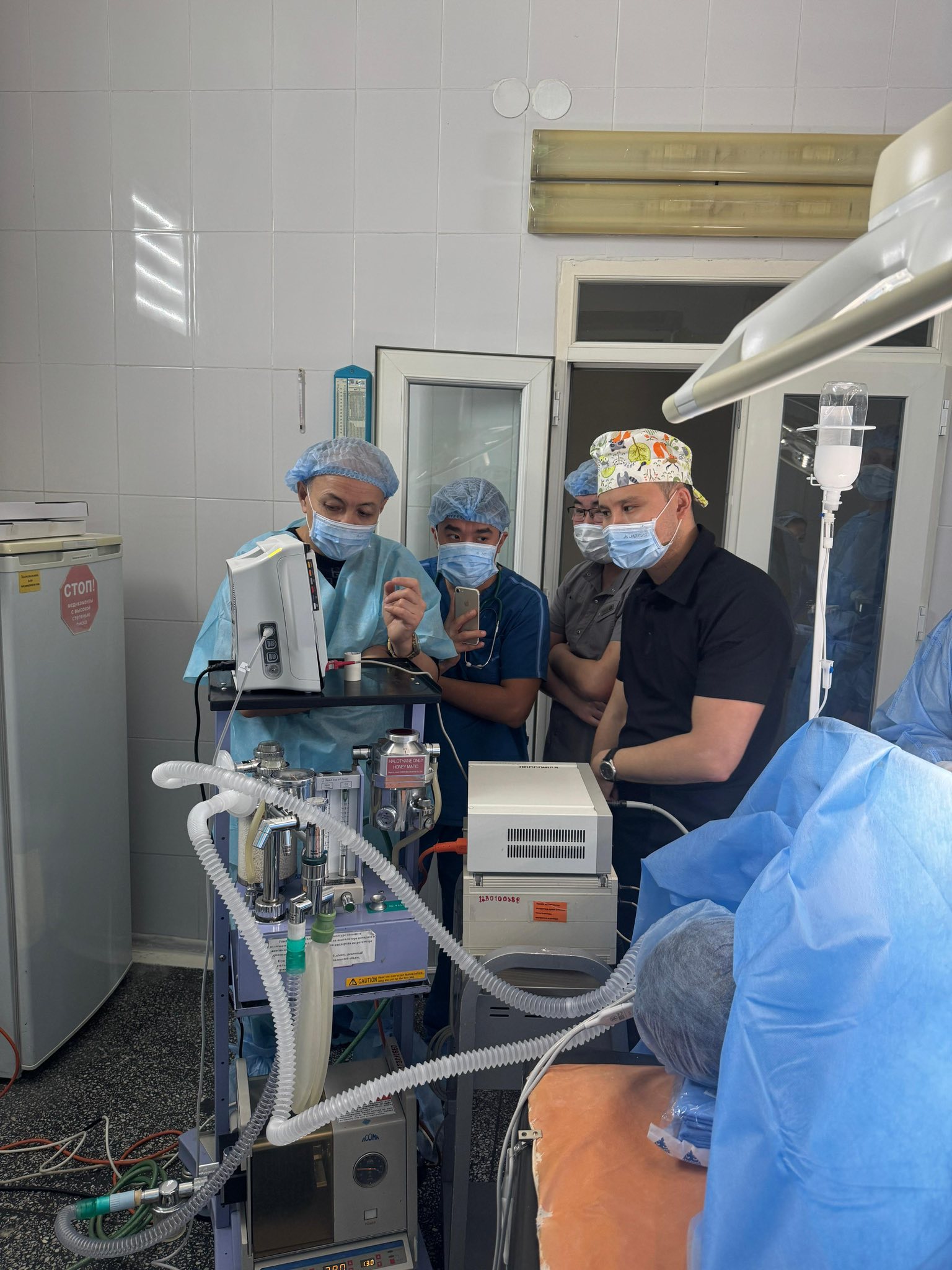 Жамбыл облыстық ауруханасында анестезиологиядағы заманауи мониторинг бойынша шеберлік сабағы өтті