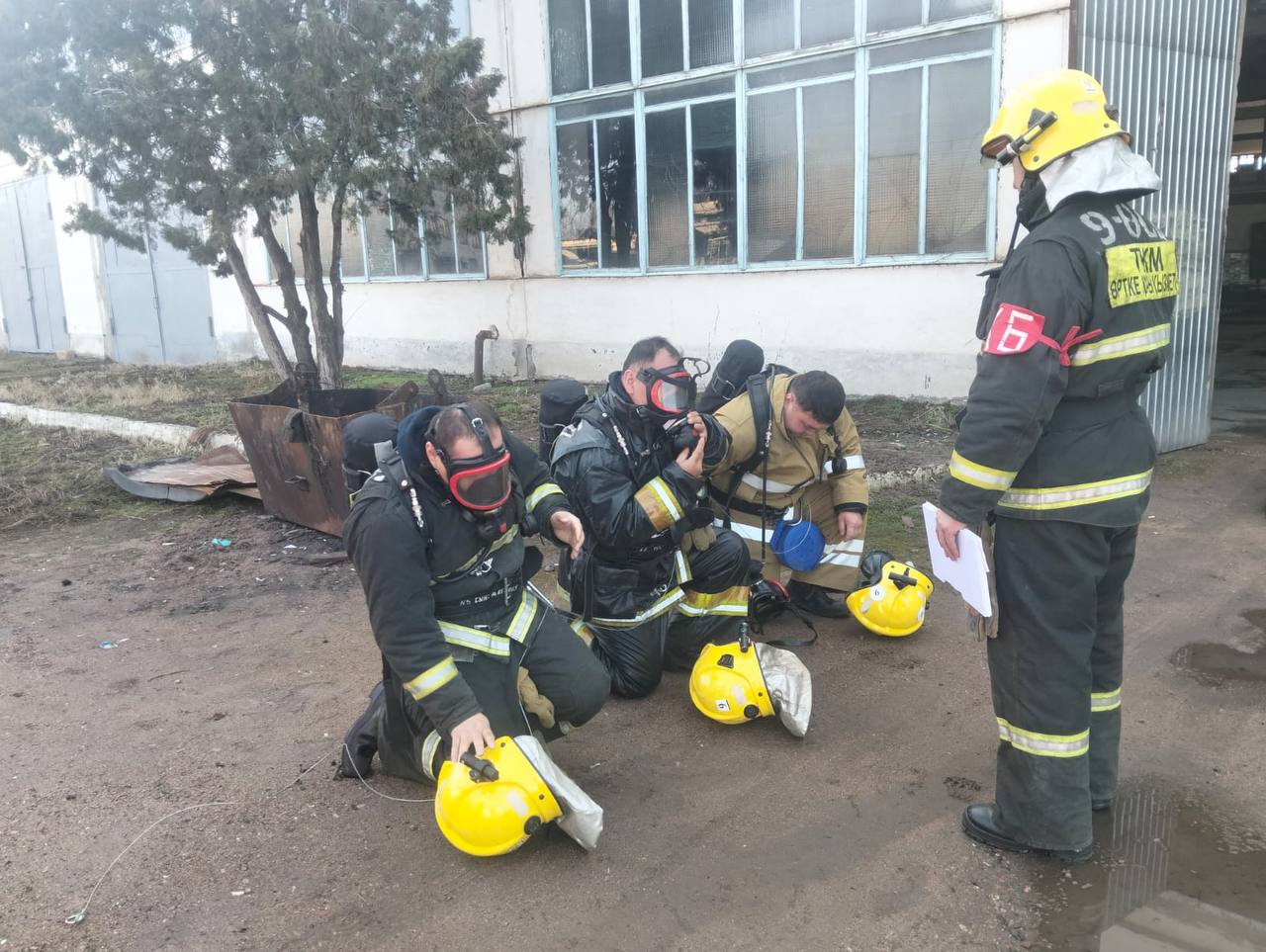 Меркі ауданында өрт-тактикалық сабақ өткізілді