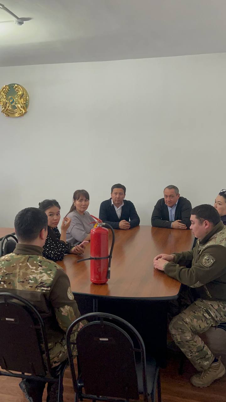 Жуалы ауданында төтенше жағдайлар кезіндегі алғашқы іс-қимылдар түсіндірілді