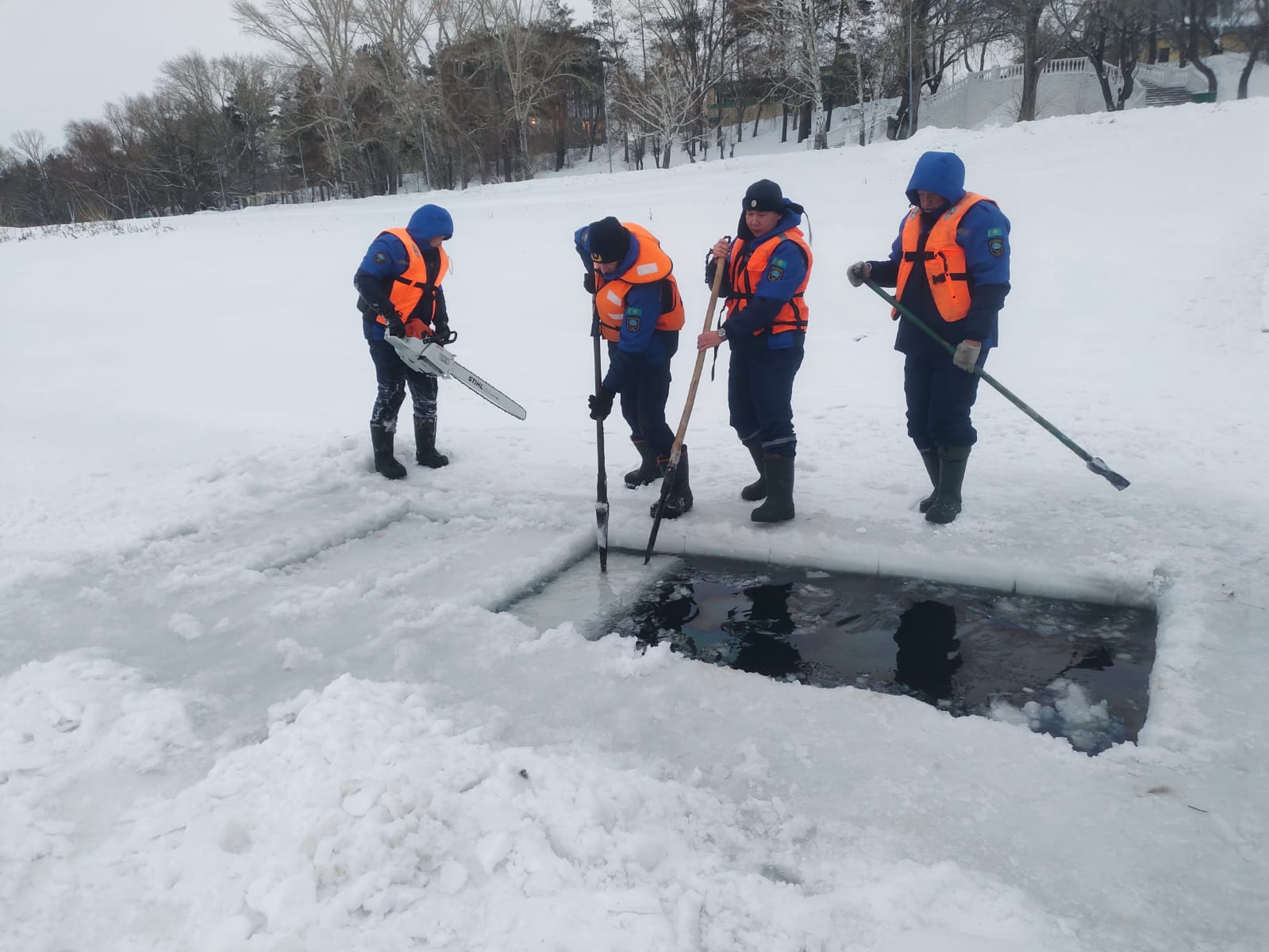 Павлодар облысы ТЖД морждарға арналған қауіпсіз суға түсу орнын жабдықтады