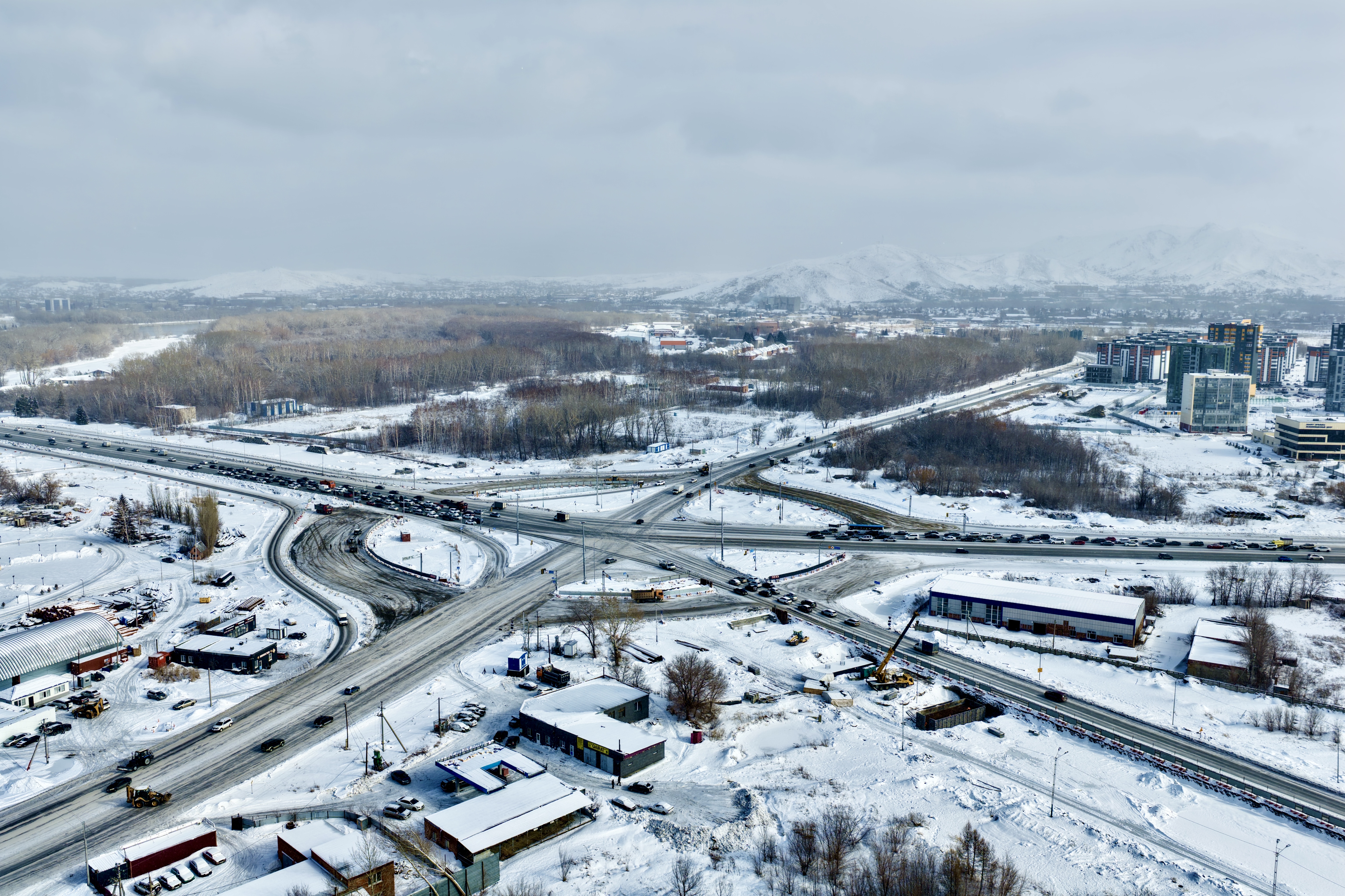 В Усть-Каменогорске, в связи со строительством транспортной развязки, временно изменится схема движения