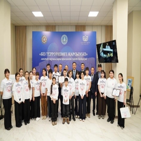Түркістанда «Біз терроризмге қарсымыз!» тақырыбында сурет салудан байқау өткізілді