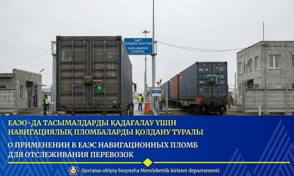 ЕАЭО-да тасымалдарды қадағалау үшін навигациялық пломбаларды қолдану туралы