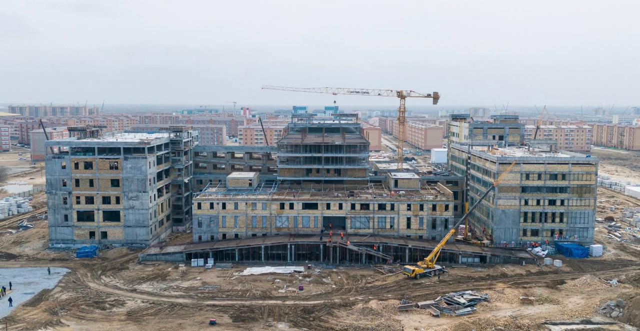 Многопрофильная больница в Кызылорде будет введена в эксплуатацию до конца года