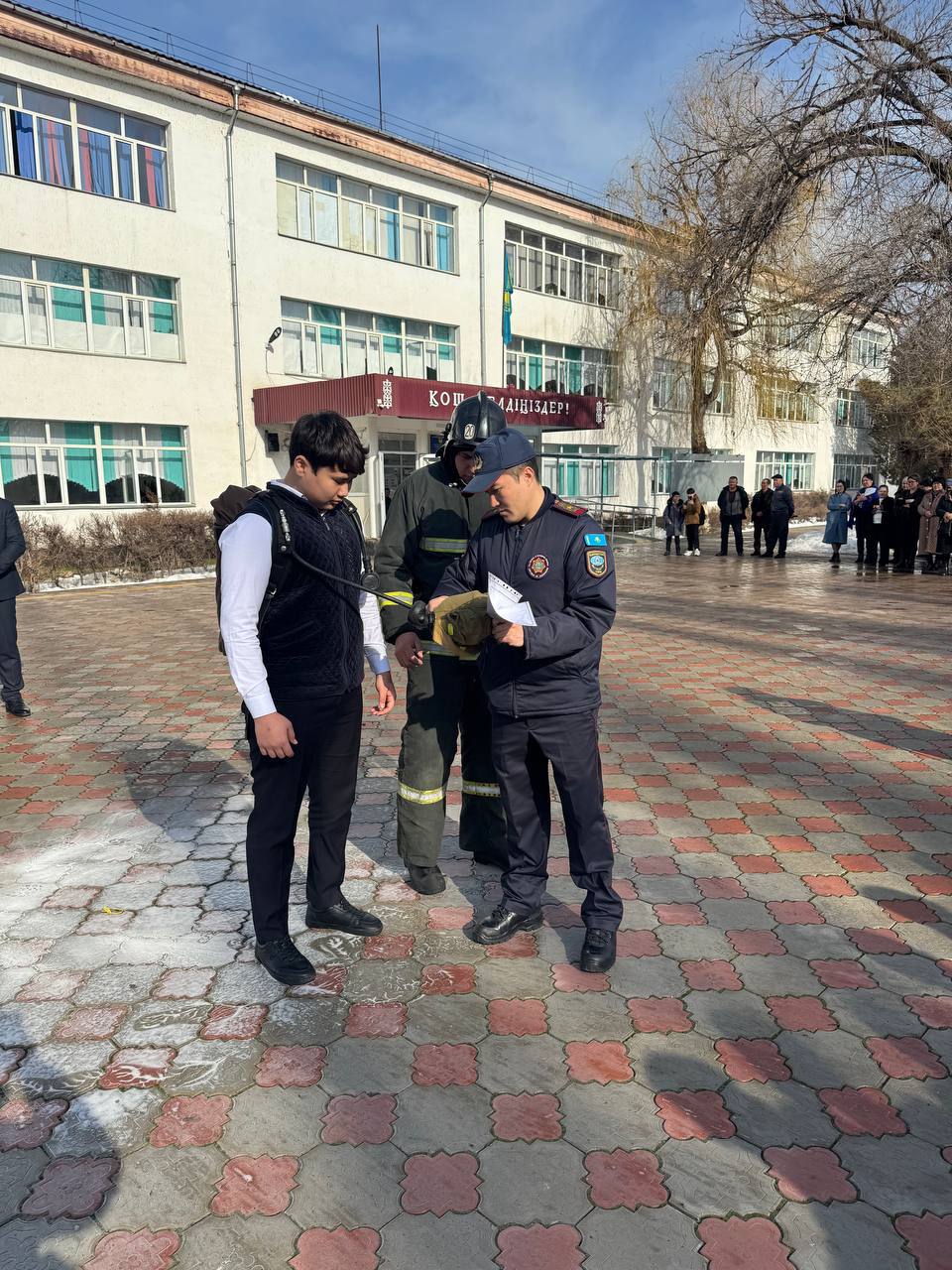 Тараз қаласында өрт-тактикалық сабақ өткізілді