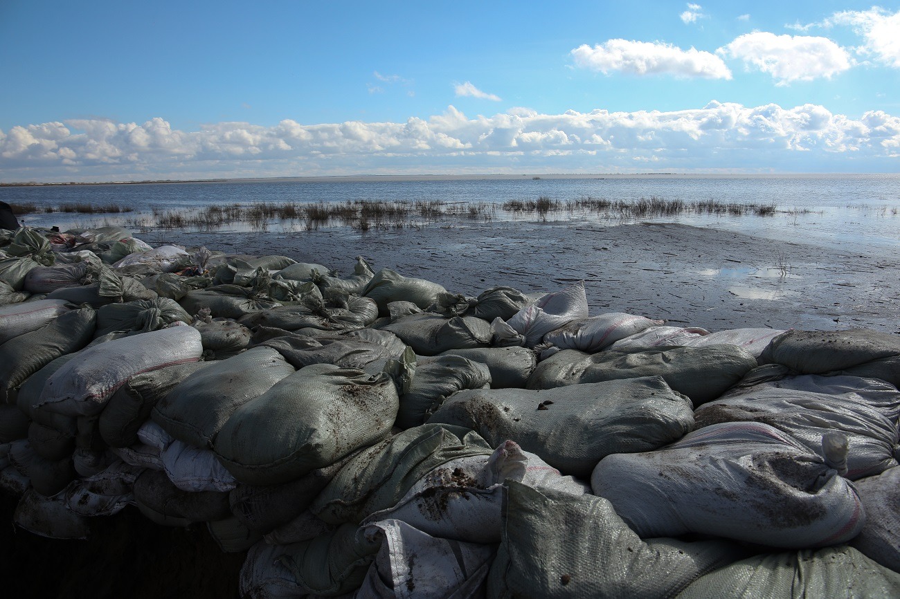 Сандықтау ауданы көктемгі су тасқынына қарсы инженерлік қорғанысты күшейтті