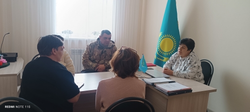 Аудандық штаб мүшесінің ақпараттық-түсіндіру кездесуі