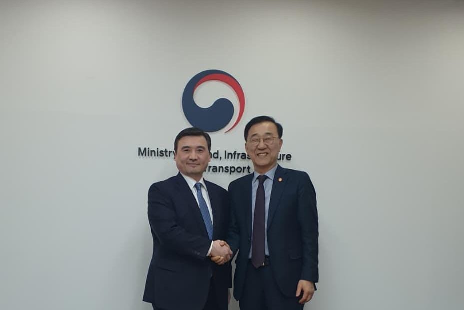 Қазақстан мен Оңтүстік Корея көлік, логистика және инфрақұрылым салаларындағы ынтымақтастықты кеңейтуде
