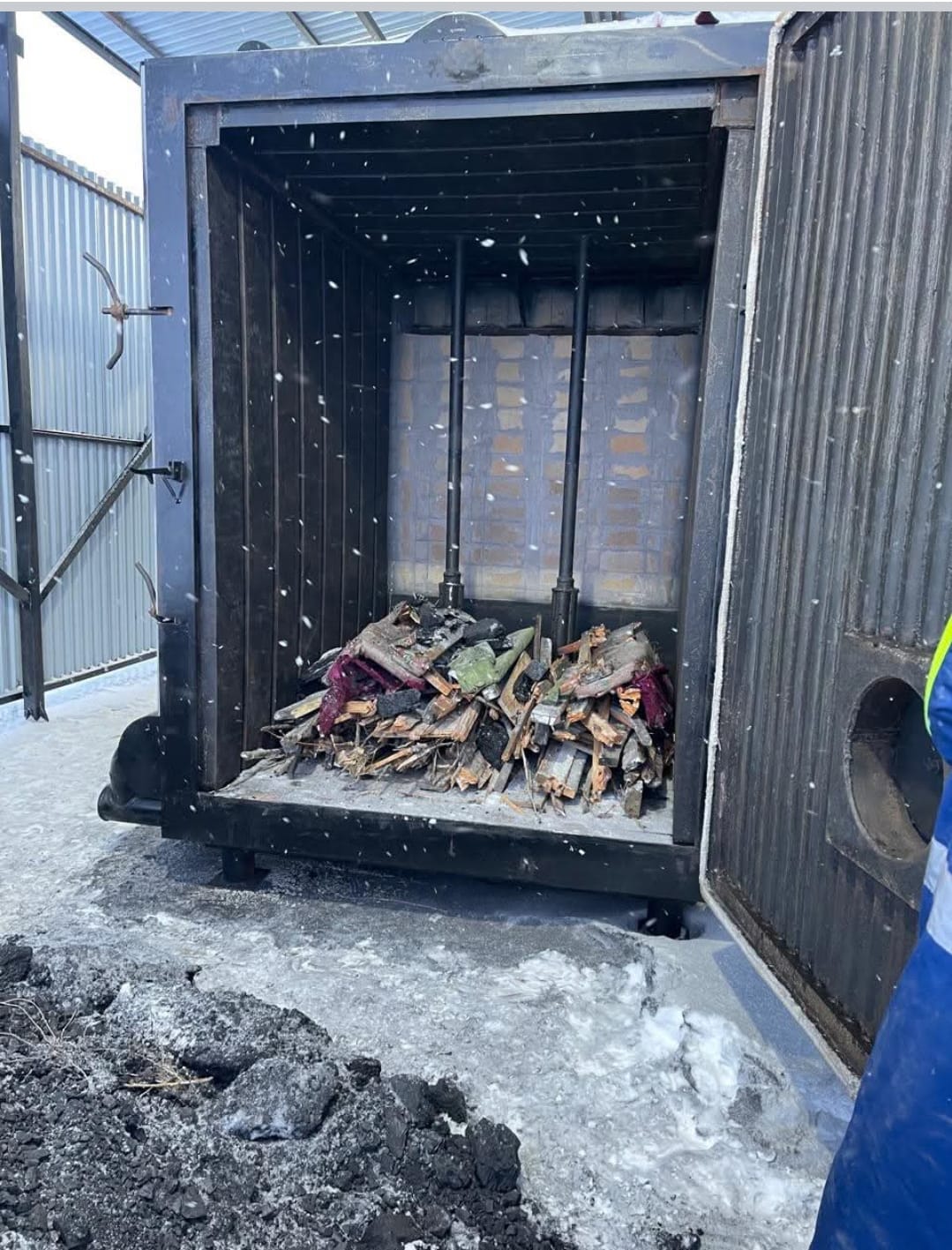 Нұркен ауылында жаңа қазандық орнатылды