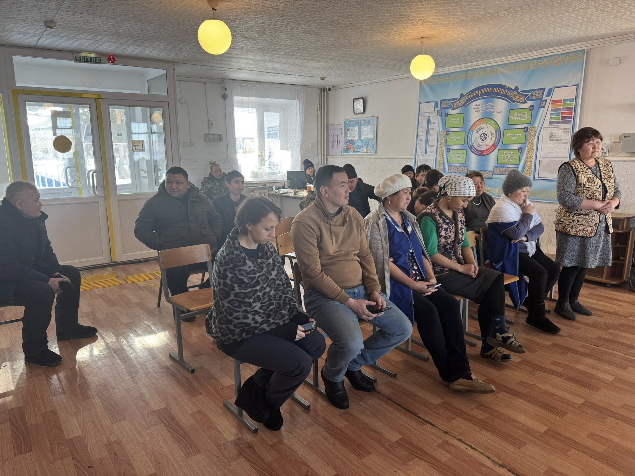 2026 жылғы 11 ақпанда ауылдық округ әкімі А. С. Қайнетованың Айымжан тұрғындарымен кездесуі өтті