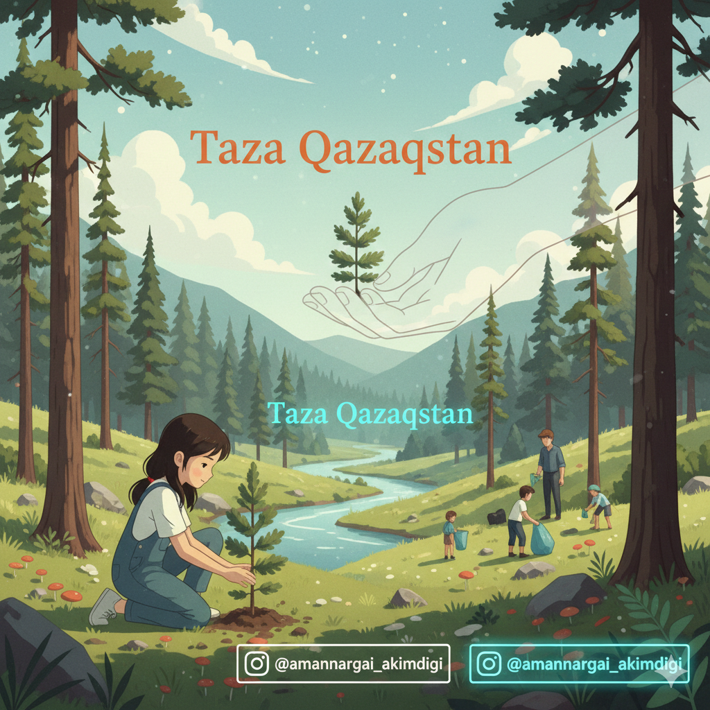 Таза Қазақстан — бұл табиғатқа деген құрметтің, туған жерге деген сүйіспеншіліктің және ортақ жауапкершіліктің айқын көрінісі.