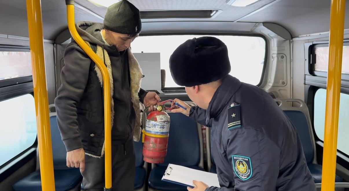 Маршруттағы қауіпсіздік: ШҚО-да тасымалдаушылардың талаптарды сақтауы тексерілуде
