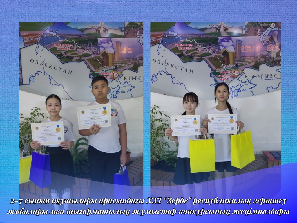 «ЗЕРДЕ» республикалық 2-7 сынып оқушылары арасында зерттеу жобалары мен шығармашылық жұмыстардың конкурсы